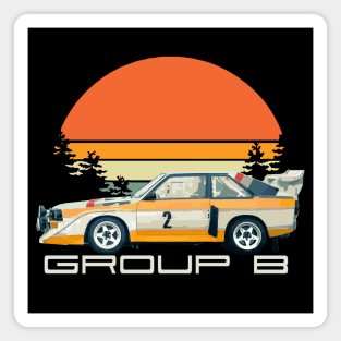 Sport S1 E2 A2 Group B Rally Car Stig Blomqvist, Mikkola and Walter Röhrl Magnet